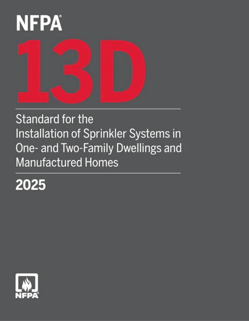 2025 NFPA 13D Sprinkler Systems for Dwellings & Homes