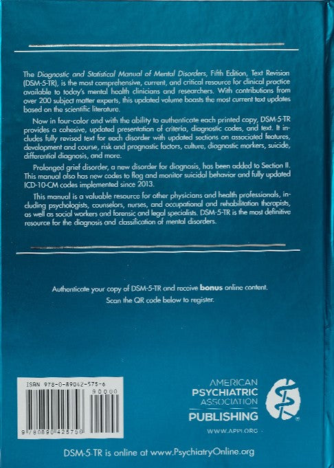 DSM-5-TR Diagnostic and Statistical Manual